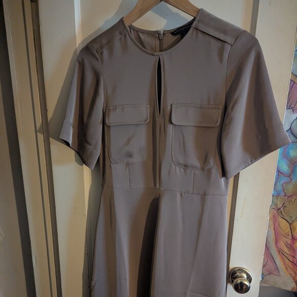 Banana Republic plateau beige shift dress size 5 - Picture 1 of 4